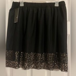 XL Party Skirt! Black and sequin NEW with tags!